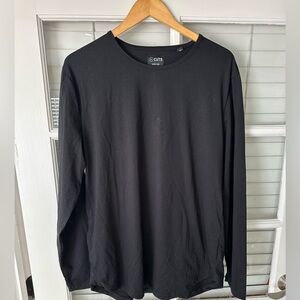 Cuts Men's Black Long Sleeve Shirt